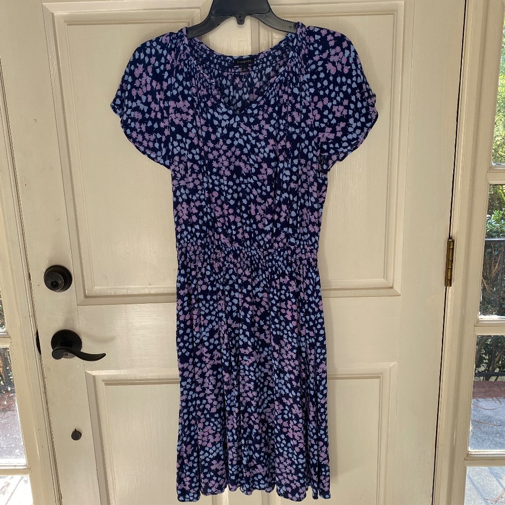Talbots fit and flare v-neck dress